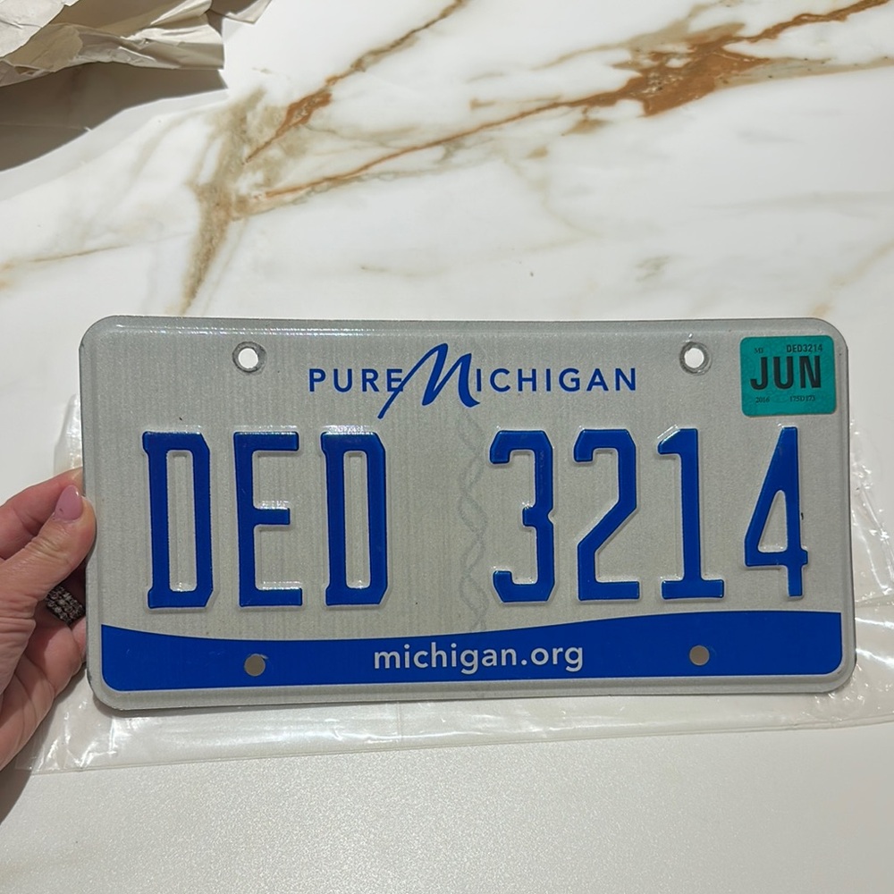 Michigan License Plate